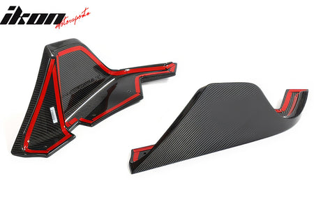 Fits 20-25 Toyota GR Supra A90 A91 AG Style Rear Bumper Apron Gloss Carbon Fiber