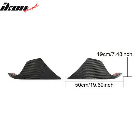 Fits 20-25 Toyota GR Supra A90 A91 AG Style Rear Bumper Apron Gloss Carbon Fiber