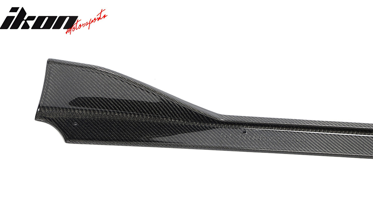 Fits 20-25 Toyota GR Supra A90 A91 MZ Speed Side Skirts Gloss Carbon Fiber CF