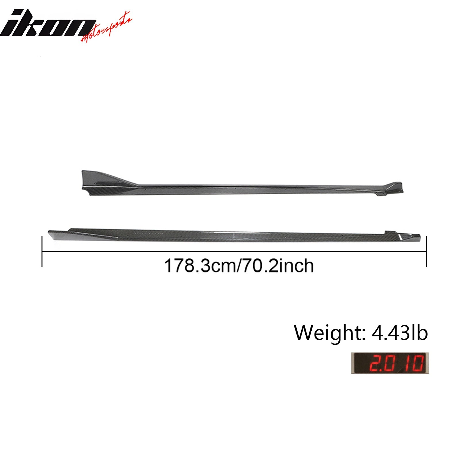 Fits 20-25 Toyota GR Supra A90 A91 MZ Speed Side Skirts Gloss Carbon Fiber CF