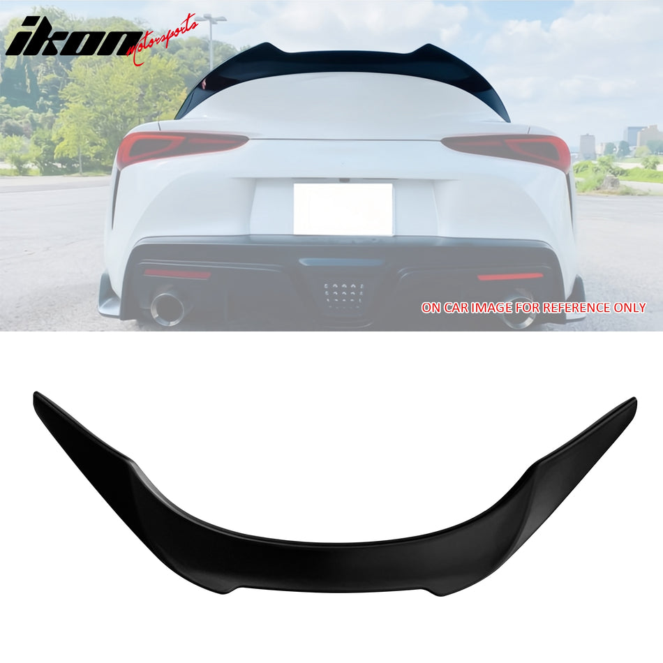 2020-2025 Toyota GR Supra Trunk Spoiler V Style Matte Black Rear Wing