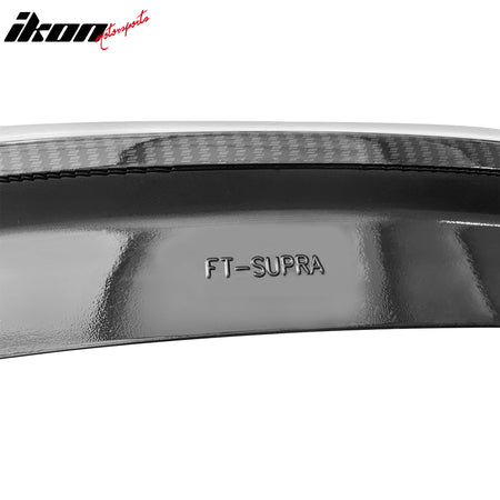 Fits 20-25 Toyota GR Supra A90 A91 Rear Trunk Spoiler V Style Carbon Fiber Print