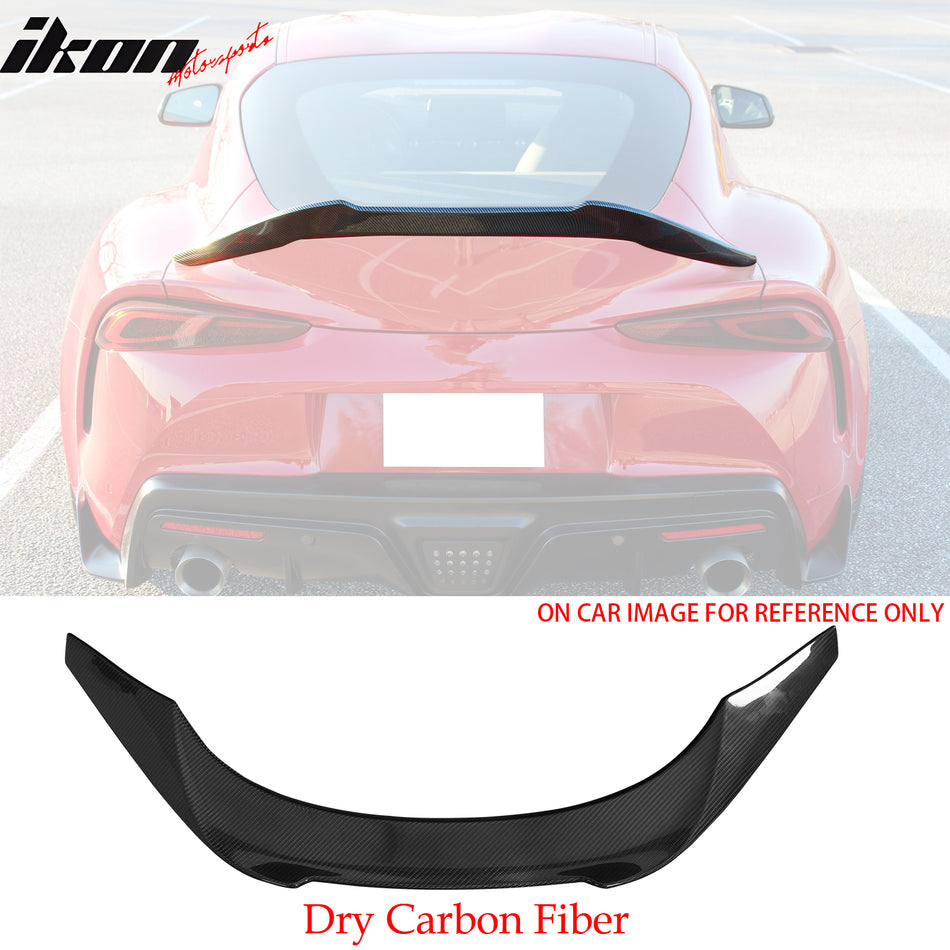 2020-2025 Toyota GR Supra V Style Trunk Spoiler Gloss Dry Carbon Fiber