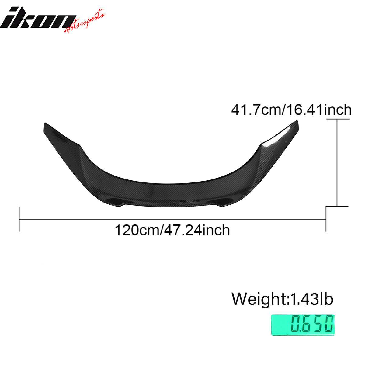 IKON MOTORSPORTS, Trunk Spoiler Compatible with 2020-2025 Toyota GR Supra A90 A91, V Style Gloss Dry Carbon Fiber Rear Trunk Lid Spoiler Wing Lip