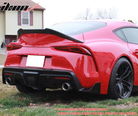 Fits 20-25 Toyota GR Supra A90 A91 V Style Trunk Spoiler Gloss Dry Carbon Fiber