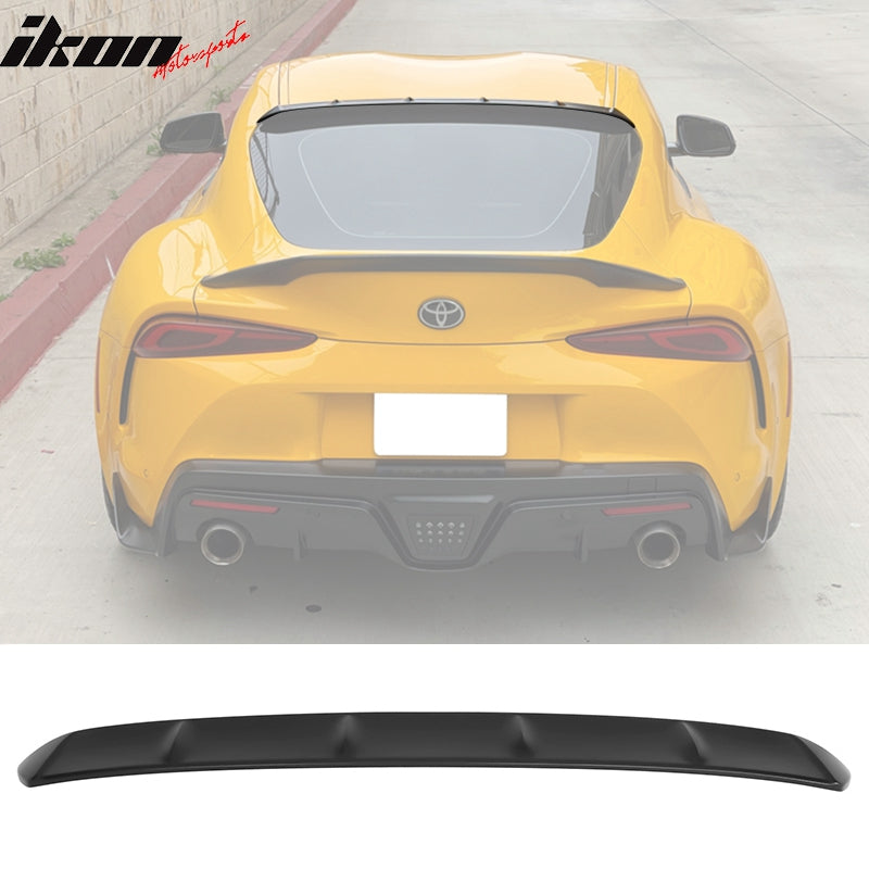 Fits 20-25 Toyota GR Supra J29 TRD Trunk Spoiler + V2 Roof Spoiler Matte Black