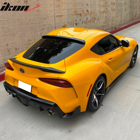 Fits 20-25 Toyota GR Supra J29 TRD Trunk Spoiler + V2 Roof Spoiler Matte Black