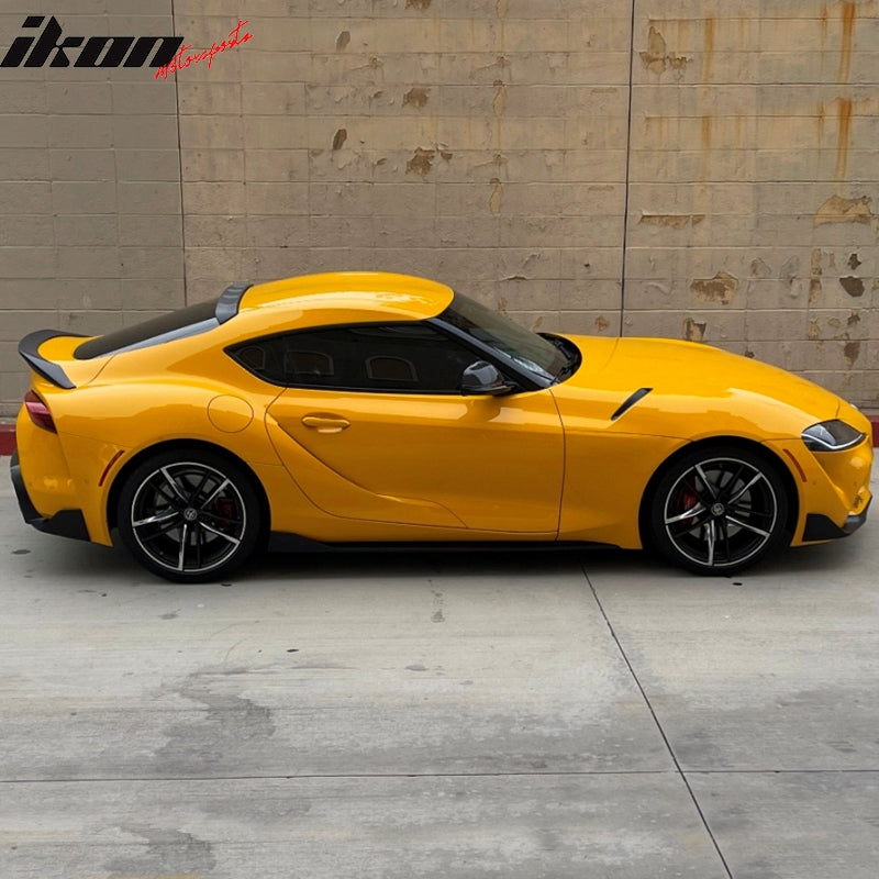 Fits 20-25 Toyota GR Supra J29 TRD Trunk Spoiler + V2 Roof Spoiler Matte Black