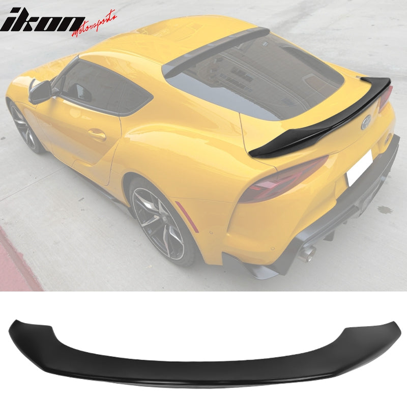 Fits 20-25 Toyota GR Supra 5th MK5 Unpainted TRD Style Rear Trunk + Roof Spoiler