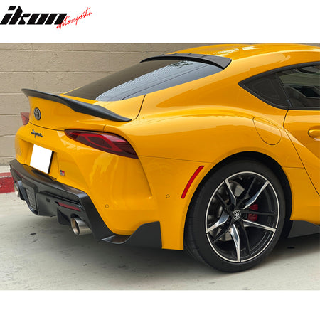 Fits 20-25 Toyota GR Supra 5th MK5 Unpainted TRD Style Rear Trunk + Roof Spoiler