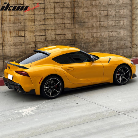 Fits 20-25 Toyota GR Supra 5th MK5 Unpainted TRD Style Rear Trunk + Roof Spoiler