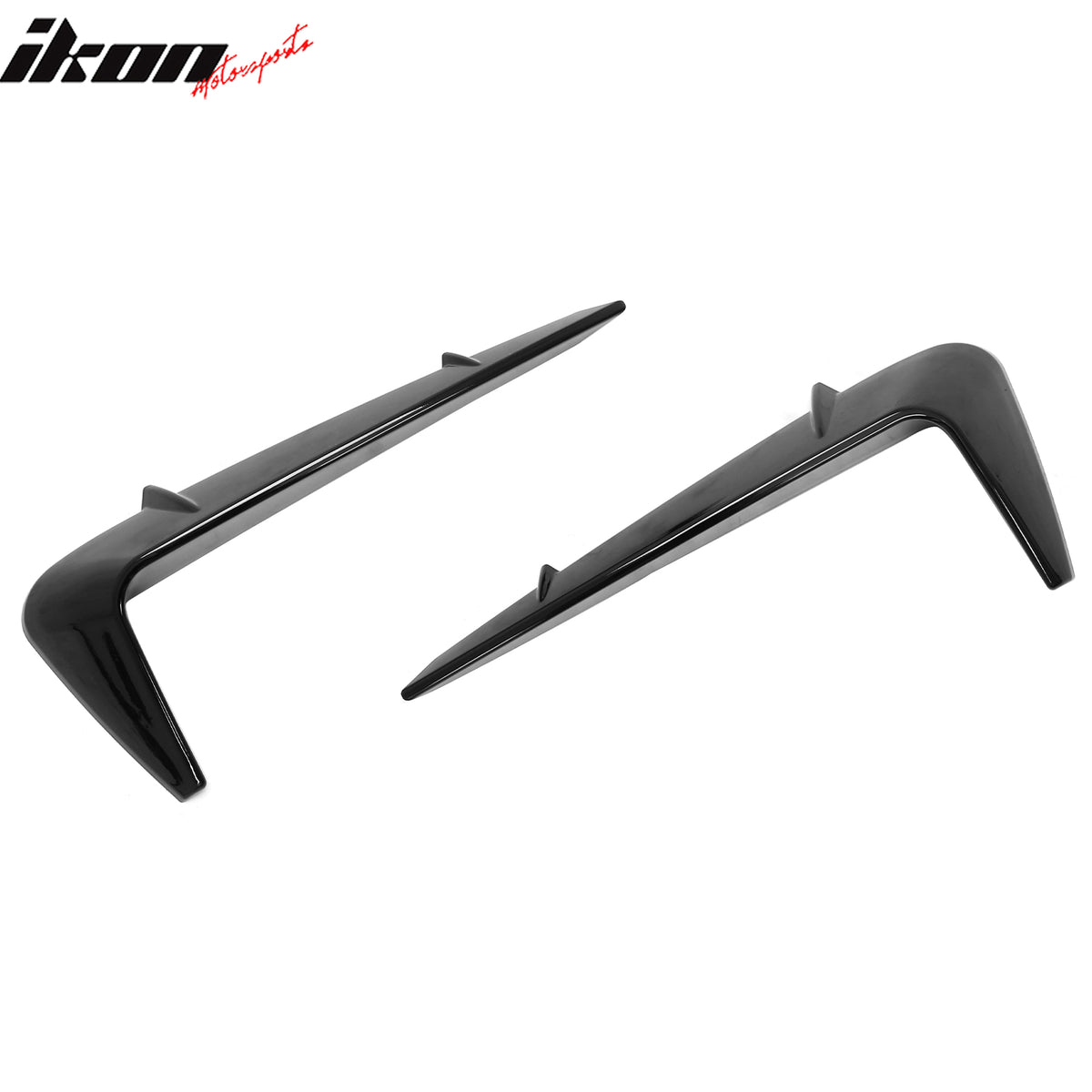 Fits 20-26 Land Rover Defender 90/110/130 Fog Light Bezels Gloss Black Eyelids