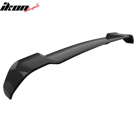 Fits 20-26 Defender 90 110 130 V Style Carbon Fiber Print Rear Roof Spoiler ABS