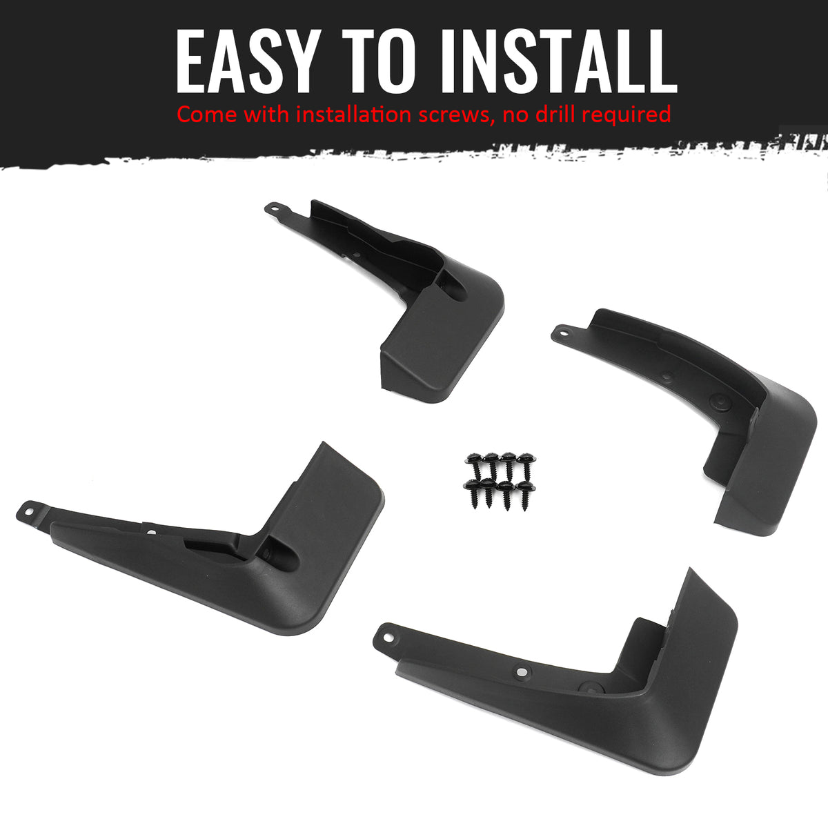 Fits 20-26 Toyota Highlander Front & Rear Mud Flaps Wheel Arch Splash Guards PP