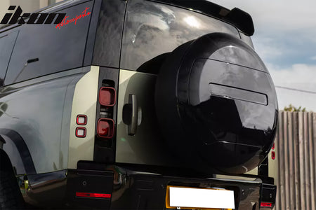 For 20-26 Land Rover Defender Spare Wheel Tire Tyer Cover Gloss Black Waterproof
