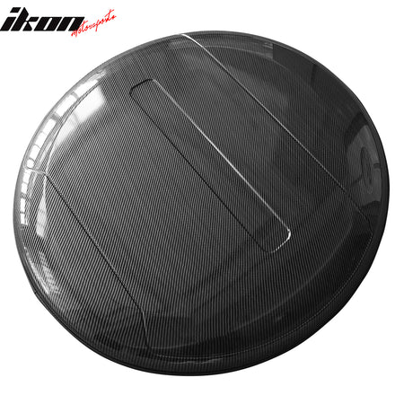 IKON MOTORSPORTS Rear Spare Tire Cover Portecor, Compatible with 2020-2026 Land Rover Defender 90 110 130, ABS + PVC Spare Tyer Wheel Cover Car Exterior Accessories