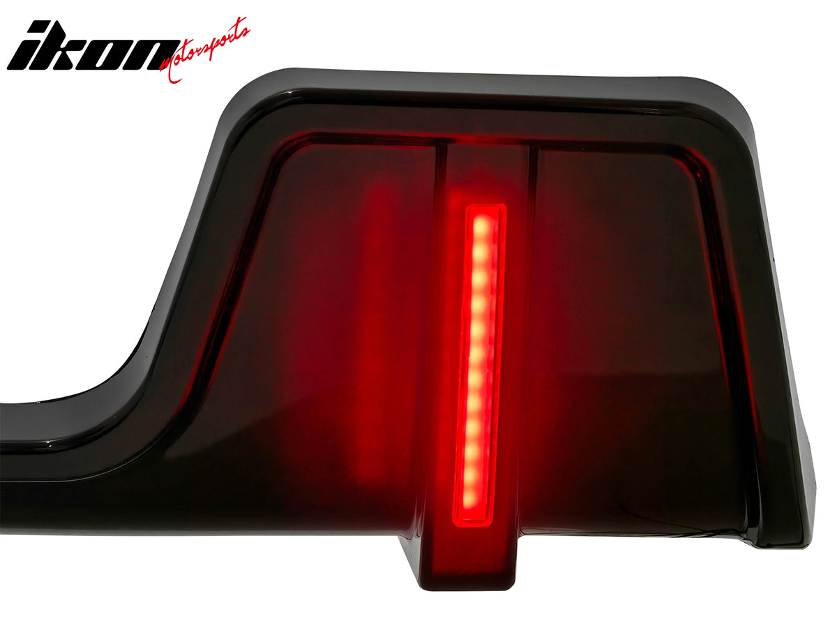 Fits 20-26 Land Rover Defender 90/110/130 Rear Bumper Diffuser Gloss Black Lip