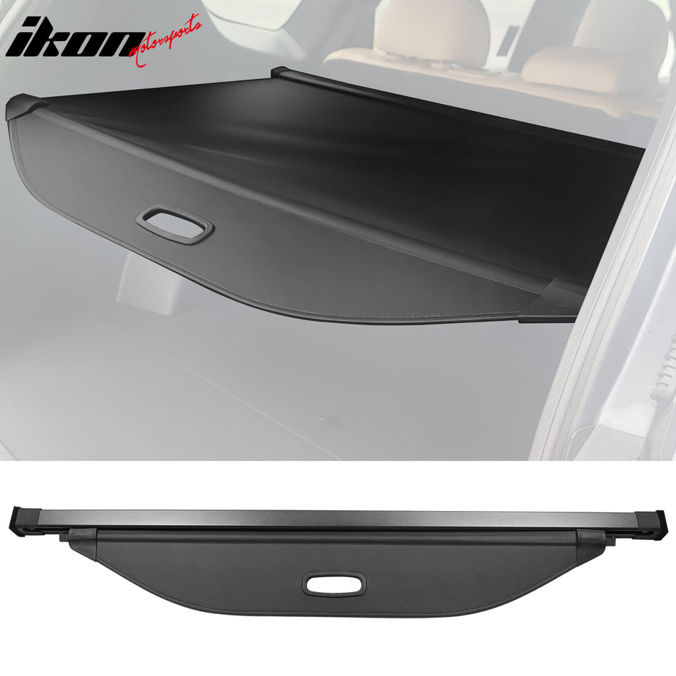IKON MOTORSPORTS 2-in-1 Trunk Liner Set, Compatible with 2021-2023 Hyundai Santa Fe, Storage Organized Cargo Cover & All-Weather Protection Waterproof Trunk Floor Mat