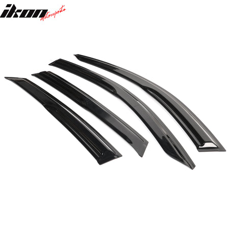 Fits 21-25 Hyundai Elantra N Sedan Mugen Style Tape-On 4PC Window Visors Acrylic