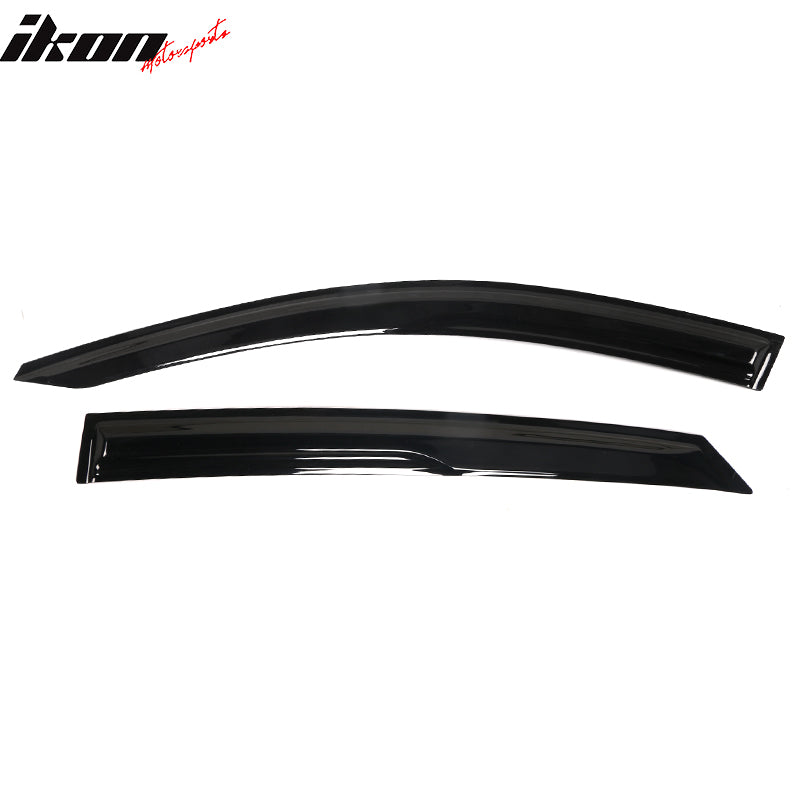 Smoked Acrylic Window Visors – Mugen Style – For 2021-2025 Hyundai Elantra (4-Piece Set)