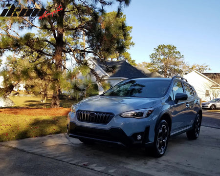 Fits 21-23 Subaru Crosstrek Sport Style Front Bumper Upper Grille Gloss Black