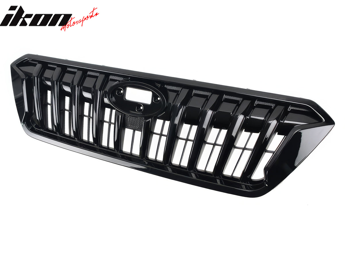 Fits 21-23 Subaru Crosstrek Sport Style Front Bumper Upper Grille Gloss Black