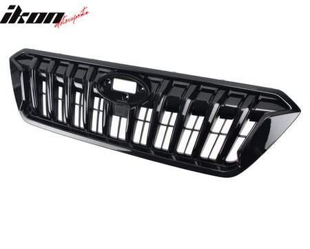 Fits 21-23 Subaru Crosstrek Sport Style Front Bumper Upper Grille Gloss Black