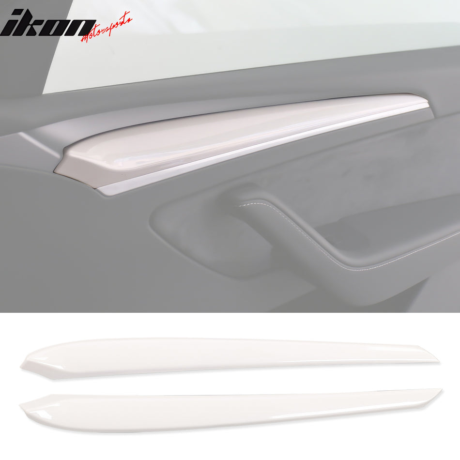 2021-2023 Tesla 3 & 2023 Model Y White Center Front Door Panel ABS