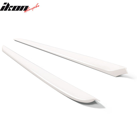 Fits 21-23 Tesla Model 3 23 Y ABS Front Door Decorative Panel Trim White - 2PCS