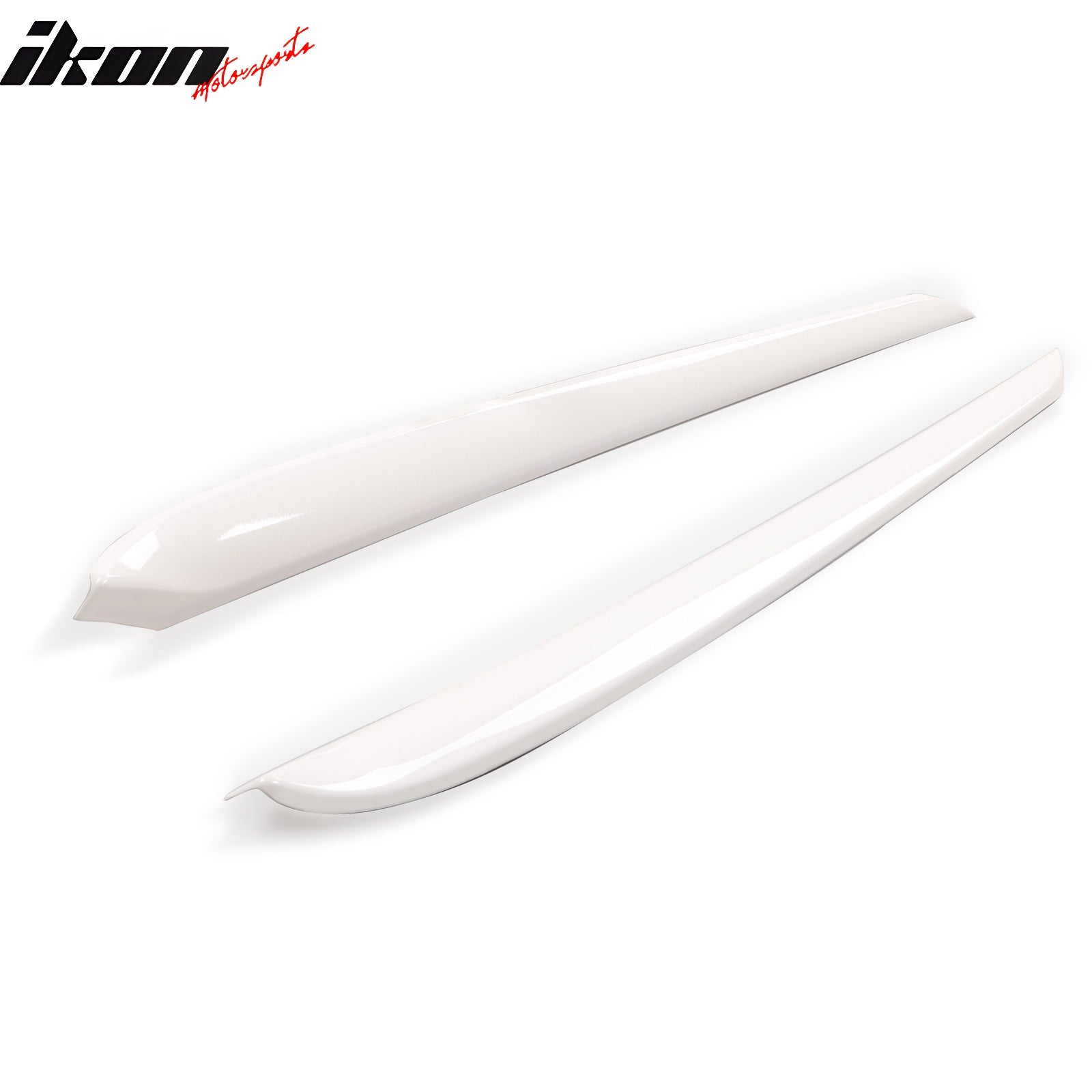 Fits 21-23 Tesla Model 3 23 Y ABS Front Door Decorative Panel Trim White - 2PCS
