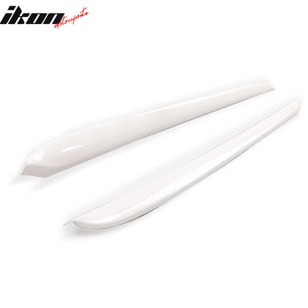 Fits 21-23 Tesla Model 3 23 Y ABS Front Door Decorative Panel Trim White - 2PCS
