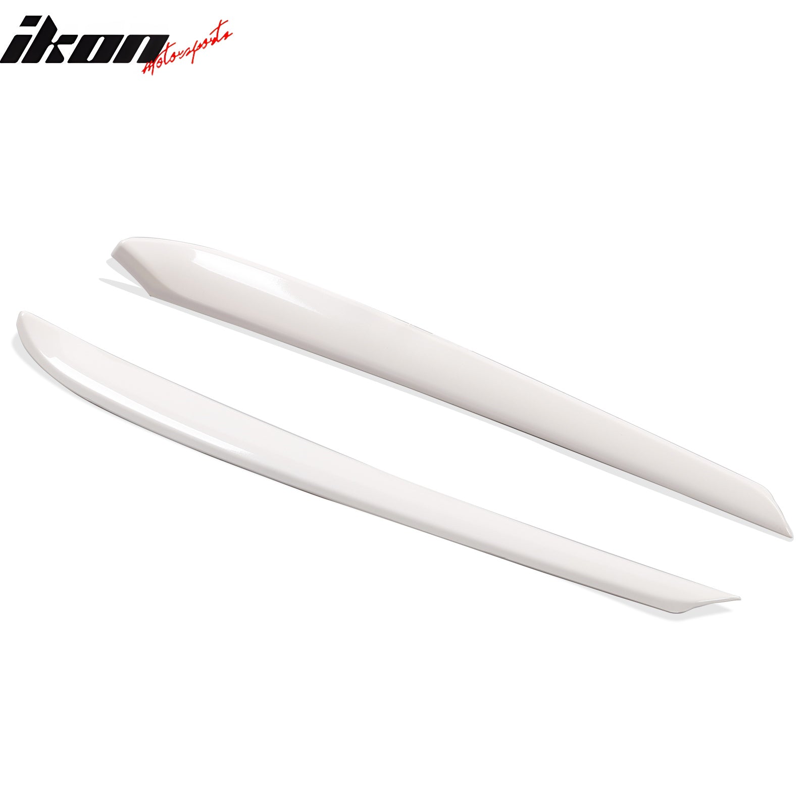 Fits 21-23 Tesla Model 3 23 Y ABS Front Door Decorative Panel Trim White - 2PCS