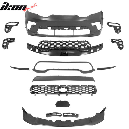 Fits 21-25 Dodge Durango Front Bumper Cover 2021+ Hellcat Style Conversion Kit