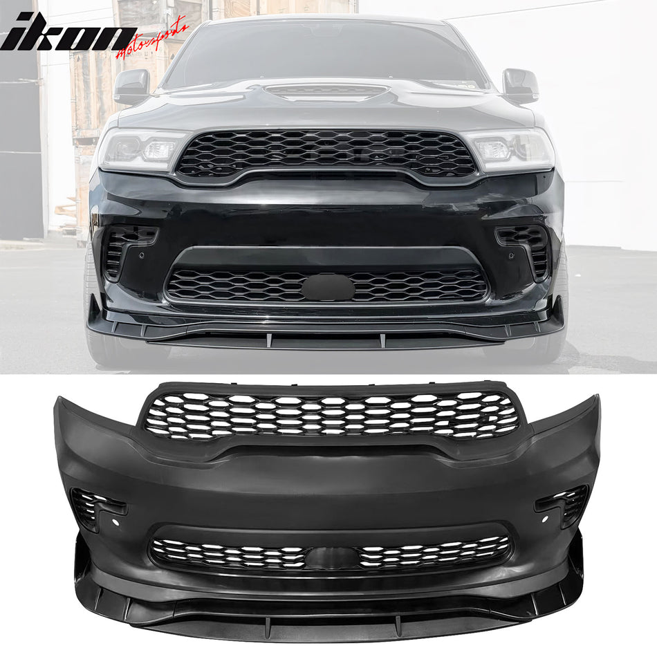 2021-2026 Dodge Durango Front Bumper Cover Hellcat Style w/ Chin Lip