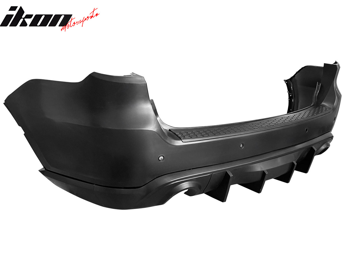 Fits 21-25 Dodge Durango Rear Bumper Cover Hellcat Style Conversion V2 Diffuser