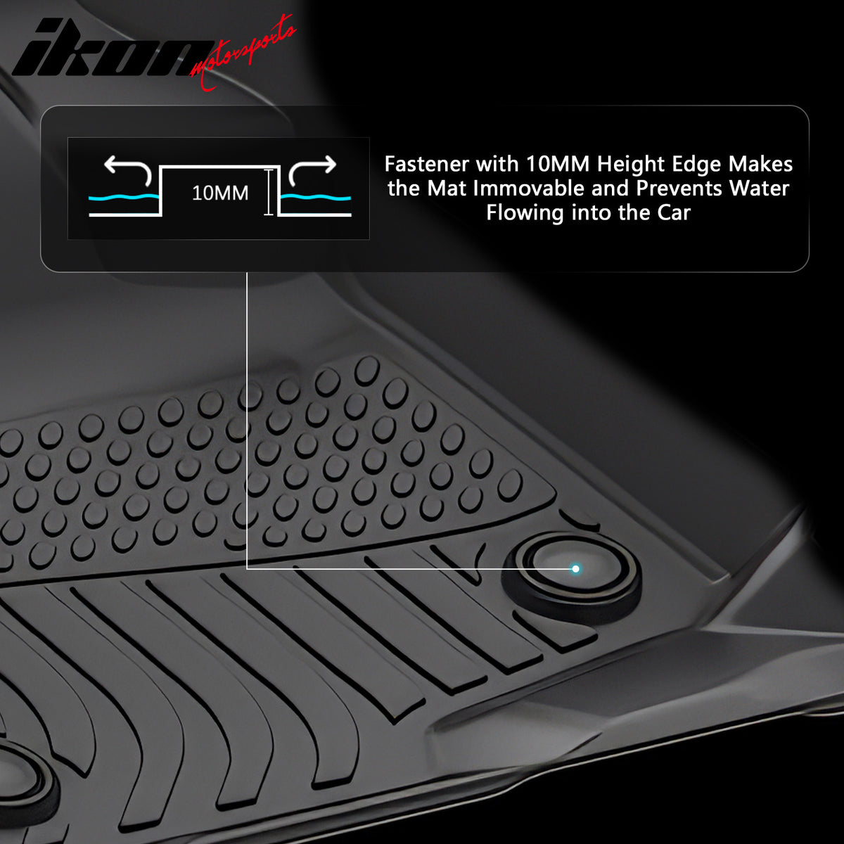 Fits 21-24 Ford Expedition Max W/2nd Row Bucket 7 Seats TPE 3D Floor Mats Liners