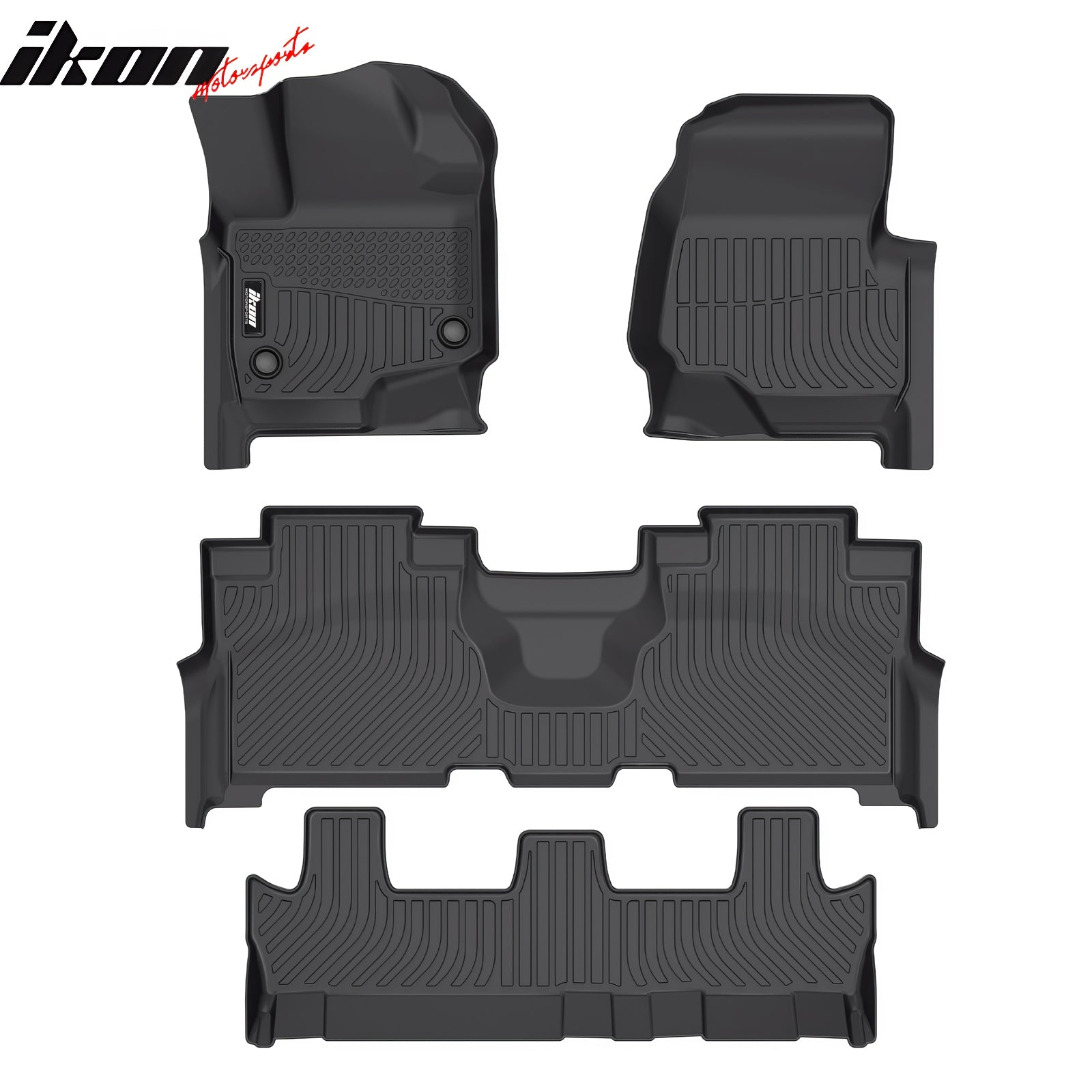 Fits 2021-2024 Ford Expedition Max All Weather 3D TPE Floor Mats