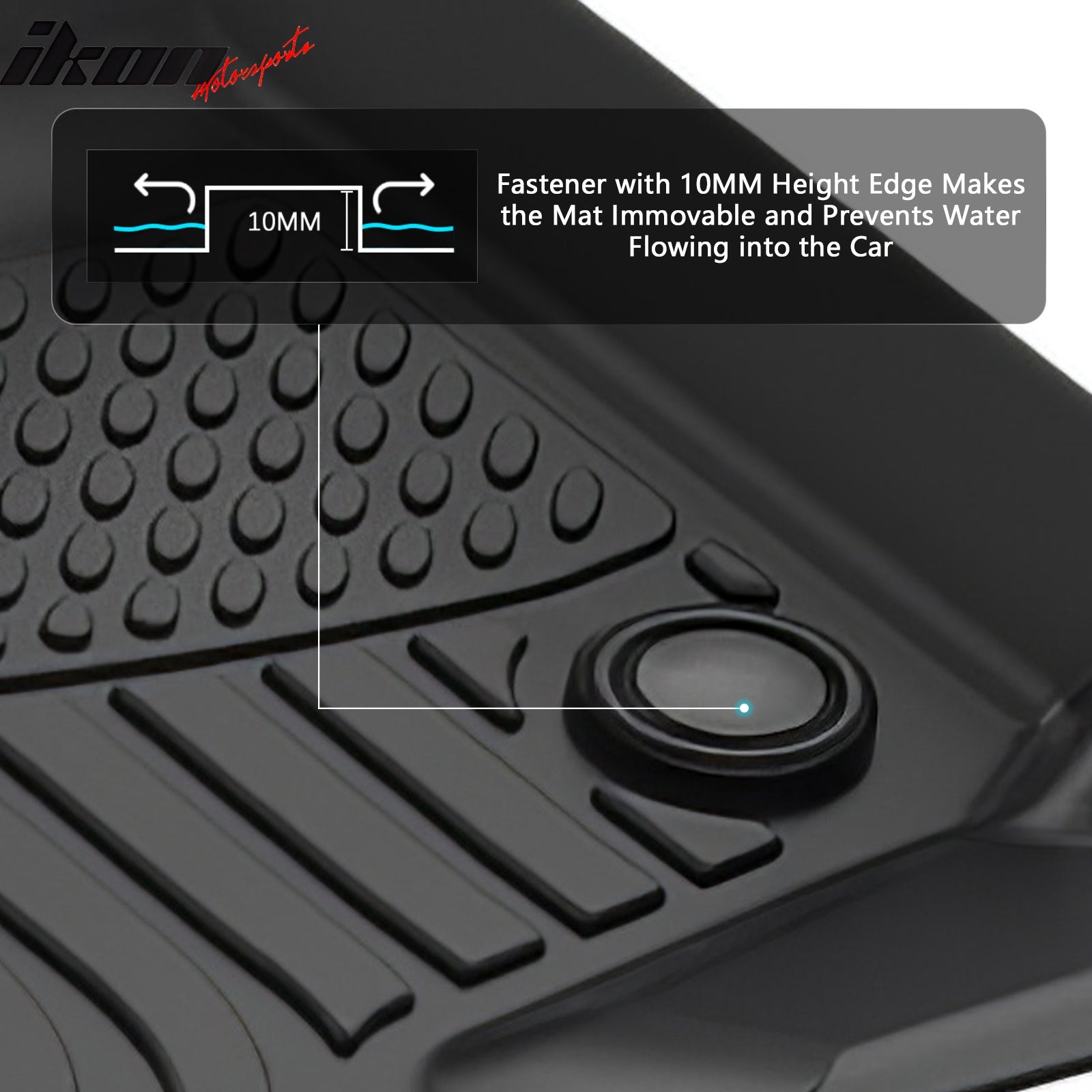 Fits 2021-2024 Ford Expedition Max All Weather 3D TPE Floor Mats Liners Carpets