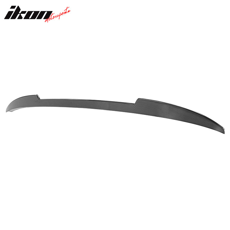 Fits 21-25 Ford Mustang Mach-E 4DR IKON Carbon Fiber Print MID Trunk Spoiler ABS