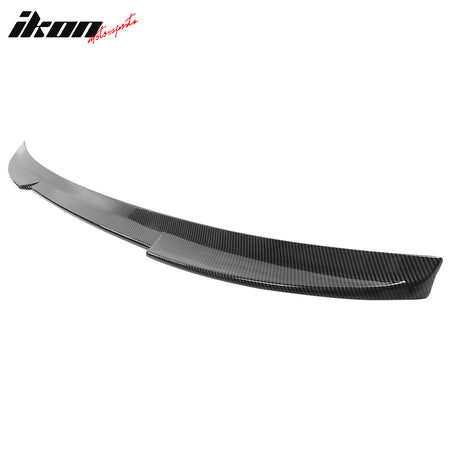 Fits 21-25 Ford Mustang Mach-E 4DR IKON Carbon Fiber Print MID Trunk Spoiler ABS