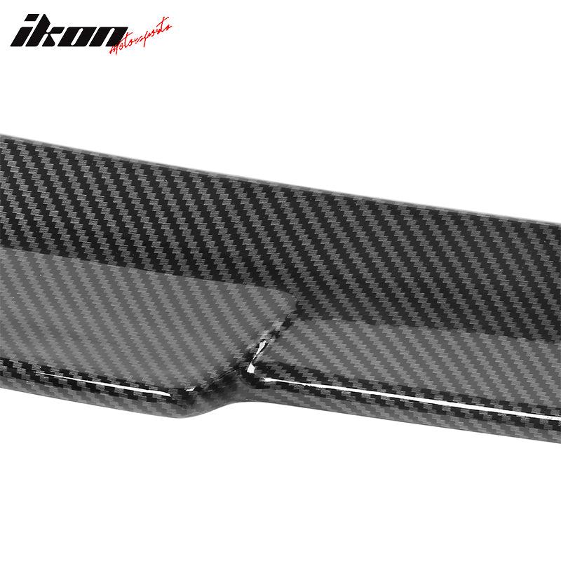 Fits 21-25 Ford Mustang Mach-E 4DR IKON Carbon Fiber Print MID Trunk Spoiler ABS