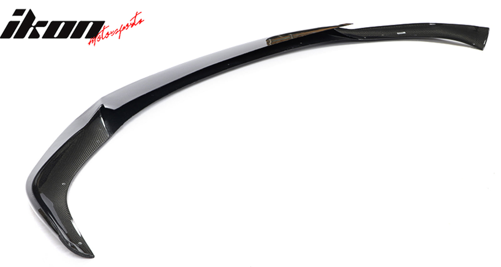 Fits 21-25 Tesla Model S Revozport Carbon Fiber Front Bumper Spoiler Gloss Black