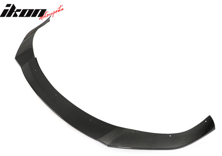 Fits 21-25 Tesla Model S Revozport Carbon Fiber Front Bumper Spoiler Gloss Black