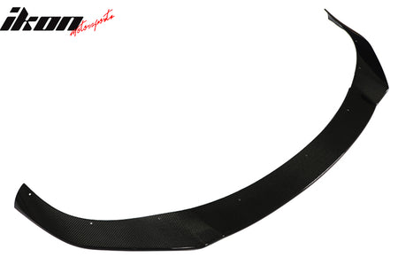 Fits 21-25 Tesla Model S Revozport Carbon Fiber Front Bumper Spoiler Gloss Black