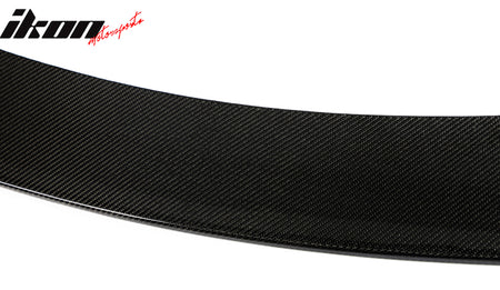 Fits 21-25 Tesla Model S Revozport Carbon Fiber Front Bumper Spoiler Gloss Black
