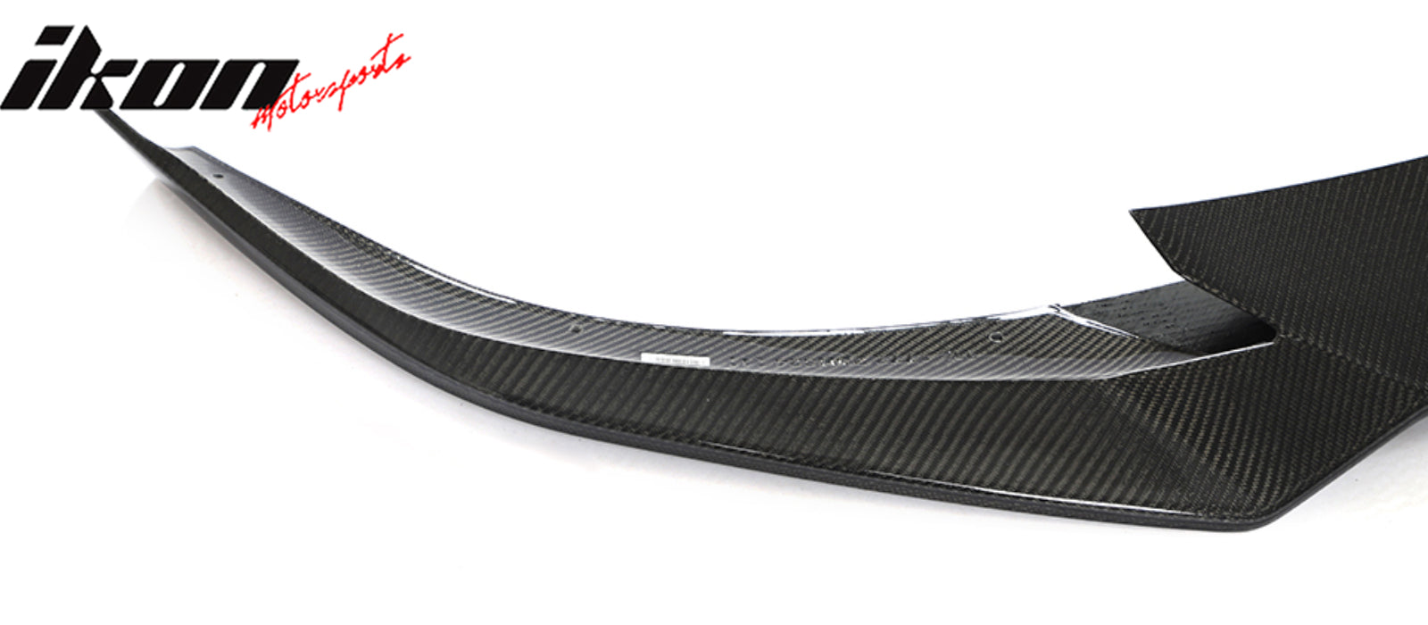 Fits 21-25 Tesla Model S Revozport Carbon Fiber Front Bumper Spoiler Gloss Black