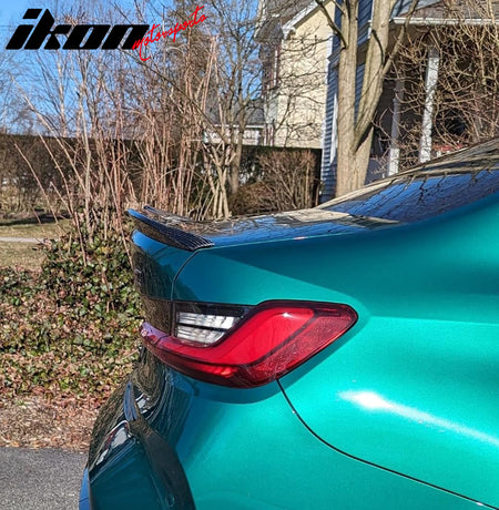 Fits 21-26 BMW G80 M3 CS Style Rear Trunk Spoiler Wing Lid Carbon Fiber CF