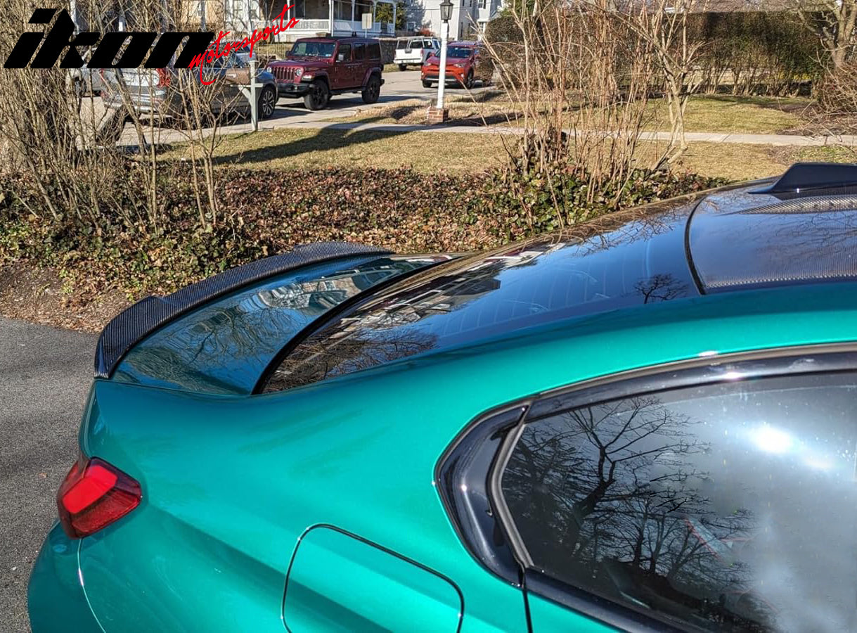 Fits 21-26 BMW G80 M3 CS Style Rear Trunk Spoiler Wing Lid Carbon Fiber CF