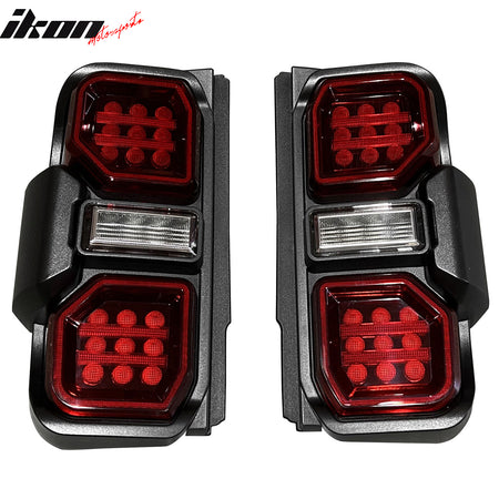Fits 21-24 Ford Bronco 2/4 Door Red LED Tail Lights Rear Lamps Assembly Pair