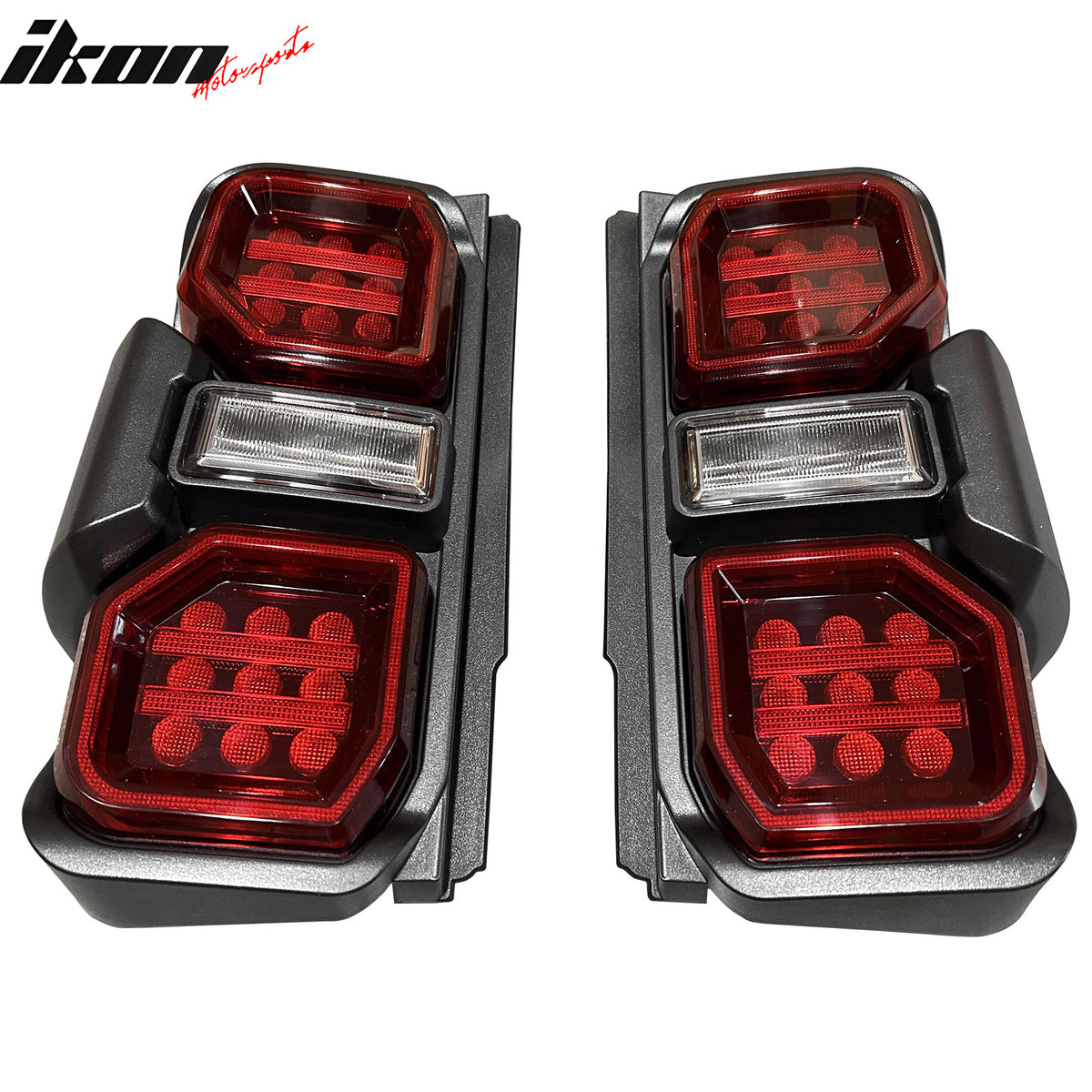 Fits 21-24 Ford Bronco 2/4 Door Red LED Tail Lights Rear Lamps Assembly Pair